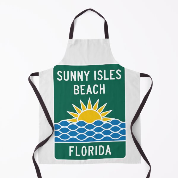Item preview, Sunny Isles Beach Florida - Beach Sign designed and sold by TheOldMittenIllustrated.