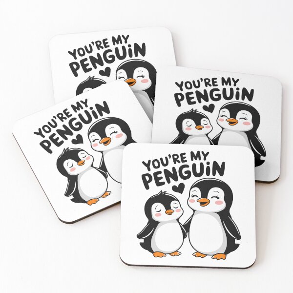Item preview, You’re My Penguin Love – Cute Penguin Couple Sticker & Graphic Design designed and sold by MonkiFlipp.