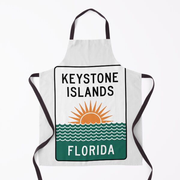 Item preview, Keystone Islands Florida - Beach Sign designed and sold by TheOldMittenIllustrated.