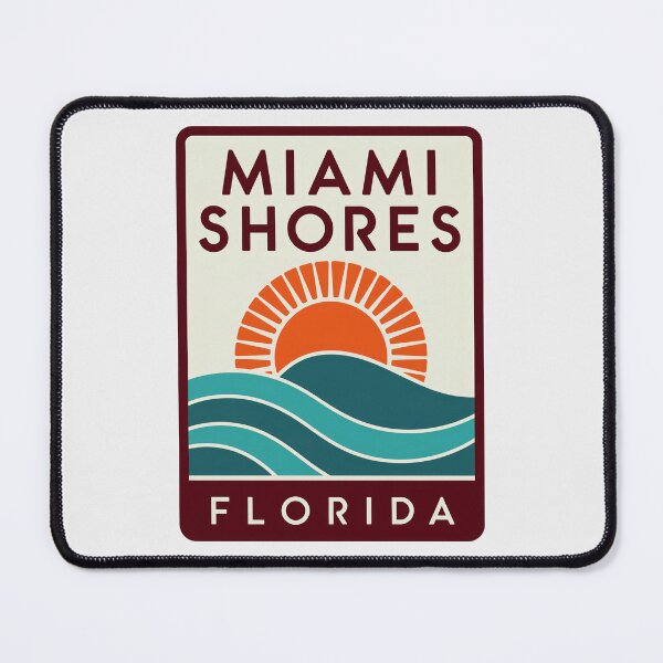 Item preview, Miami Shores Florida - Beach Sign designed and sold by TheOldMittenIllustrated.