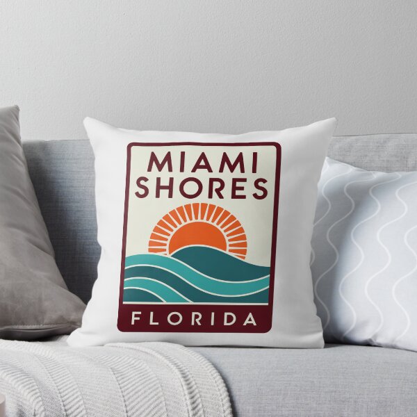 Item preview, Miami Shores Florida - Beach Sign designed and sold by TheOldMittenIllustrated.