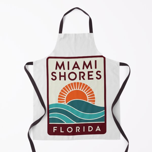 Item preview, Miami Shores Florida - Beach Sign designed and sold by TheOldMittenIllustrated.