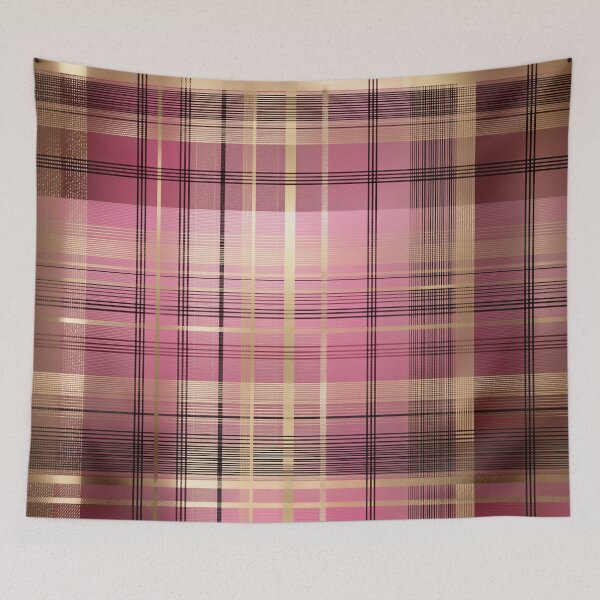 Item preview, Elegant Pink Plaid designed and sold by Kat's Design Hub.