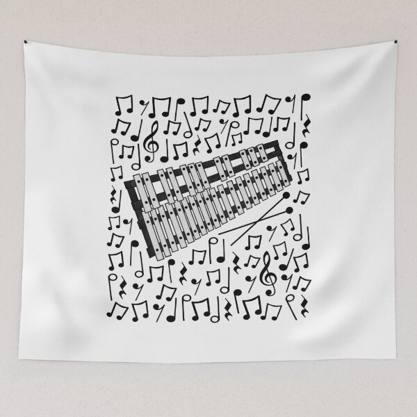 Item preview, Glockenspiel Musical Notes Percussionist Percussion Teacher Musician designed and sold by doodlerob.