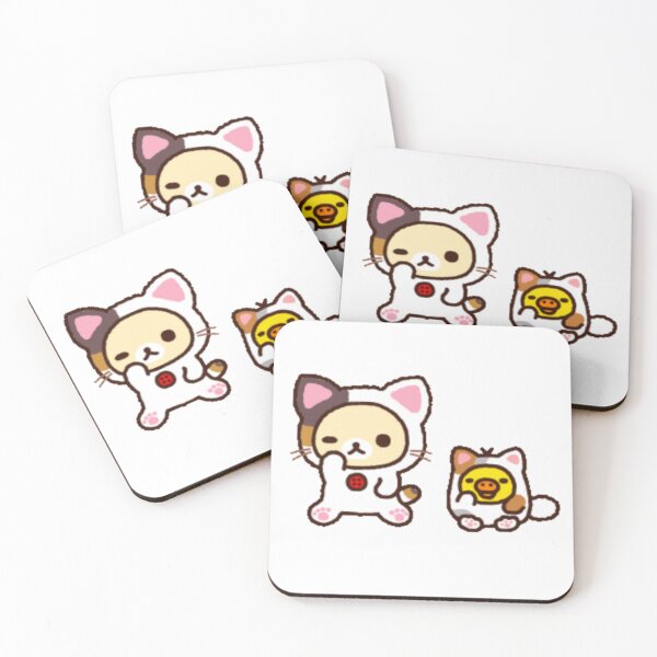 Item preview, Cute Rilakkuma Cat Illustration – Kawaii Japanese Aesthetic, Cozy Anime Style designed and sold by Kawaiistore26.