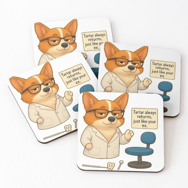 Item preview, Funny Dentist Corgi – Dental Hygiene & Orthodontics Humor designed and sold by @majovegana.