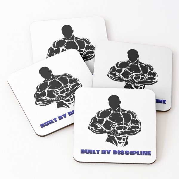 Item preview, Built By Discipline Gym Motivation designed and sold by IvannaMoroz.