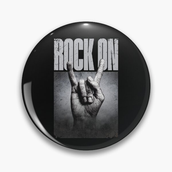 Item preview, Rock Hand Sign with "Rock On" Text designed and sold by QuoteCanvas.TH.