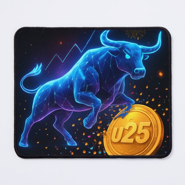 Item preview, Crypto 2025 Bull Run - Holographic Digital Bull T-Shirt | Blockchain New Year Celebration designed and sold by Print a dream.