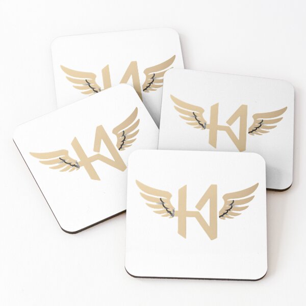Item preview, Winged Letter ”HD” – Golden Angel Logo Minimal T-Shirt "HEAVENS DRIVERS" designed and sold by HEVENS DRIVERS.
