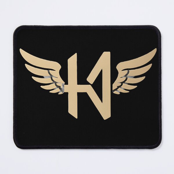 Item preview, Winged Letter ”HD” – Golden Angel Logo Minimal T-Shirt "HEAVENS DRIVERS" designed and sold by HEVENS DRIVERS.