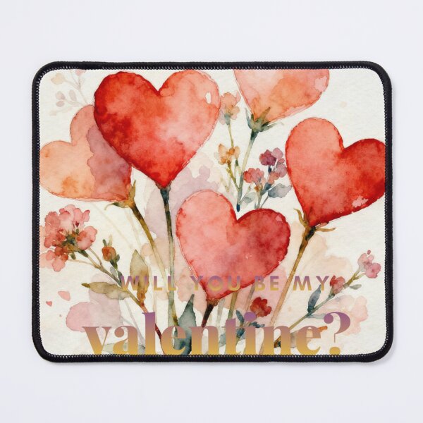 Item preview, Romantic Heart-Shaped Floral Illustration – Dreamy Valentine’s Day Watercolor Art designed and sold by BlueYasmine.
