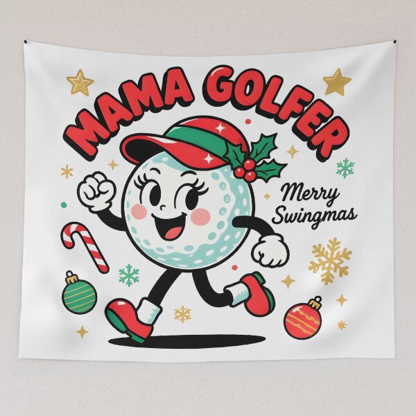 Item preview, Mama Golfer – Christmas Golf designed and sold by MKV Design.