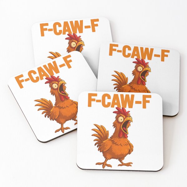 Item preview, F-Caw-F Funny Chicken FCAWF Humor Quote Rooster Meme designed and sold by MMA--Designer.