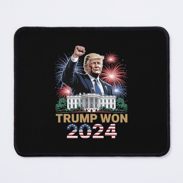 Item preview, Trump Won 2024 President 47th Of White House Donald Trump designed and sold by MarkLeedsArt.