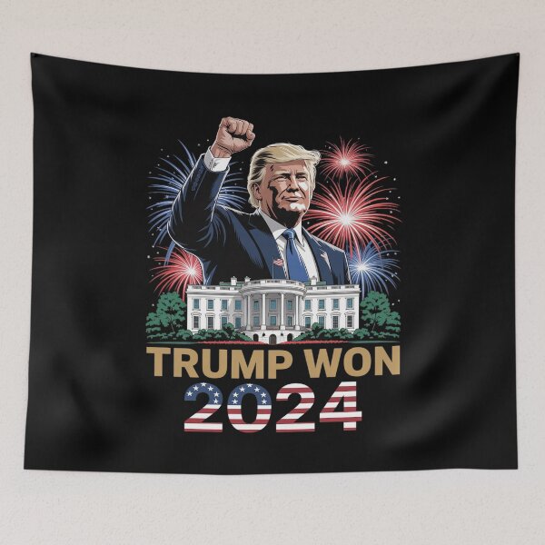 Item preview, Trump Won 2024 President 47th Of White House Donald Trump designed and sold by MarkLeedsArt.