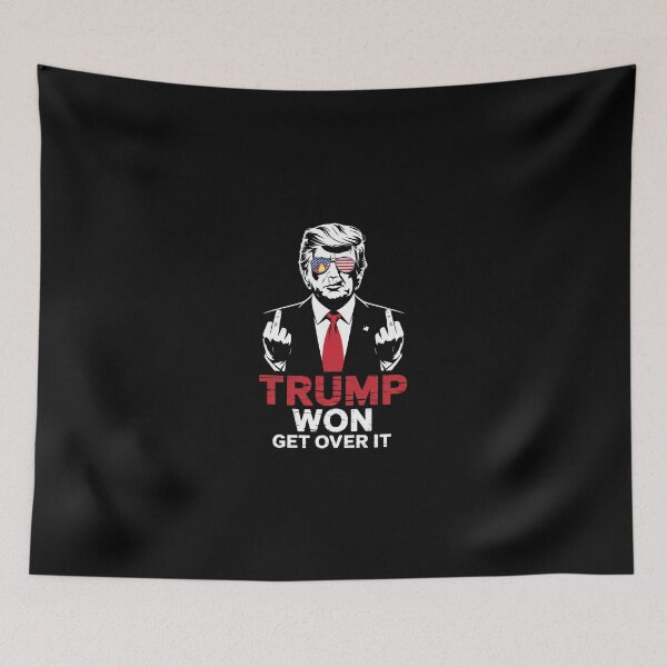 Item preview, Trump Won Get Over It Patriotic Pro Trump Anti kamala  designed and sold by SyntaxClaw.
