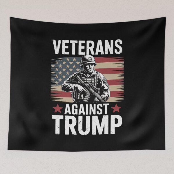 Item preview, Veterans Against Donald Trump American Flag  designed and sold by MarkLeedsArt.