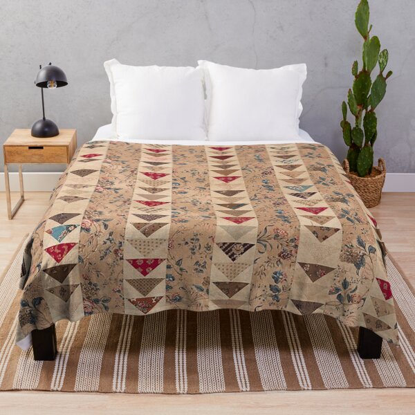 Item preview, Vintage American Flying Geese Quilt designed and sold by AnimaliaStar.