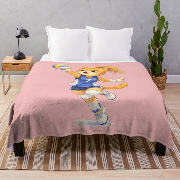 Item preview, Cute Volleyball Cat Champion – Watercolor Sports Illustration designed and sold by WeLoveCatss.