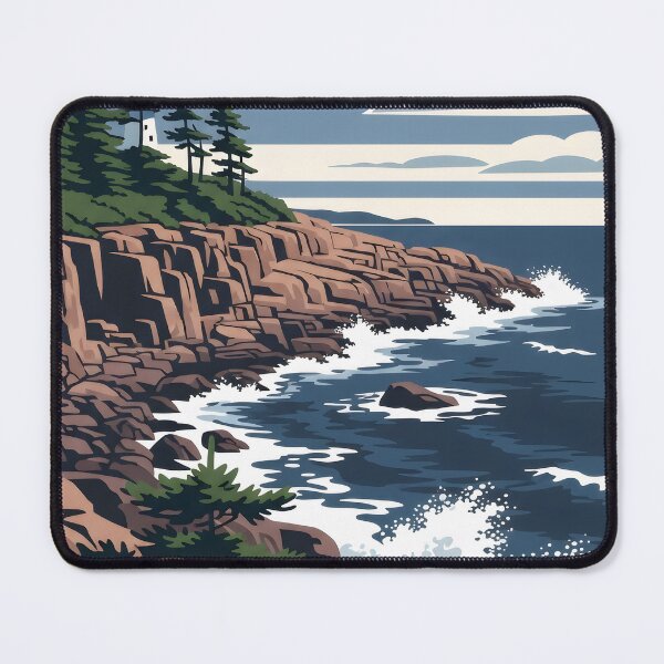 Item preview, Vintage Acadia National Park designed and sold by Natureframe Studio.