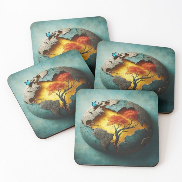Item preview, Tree of Life Within the Earth – Symbolic Surreal Art designed and sold by Okmanoo.