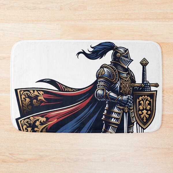 Item preview, Medieval Knight Guardian Shield Sword Heraldic Art designed and sold by DrawDrip.