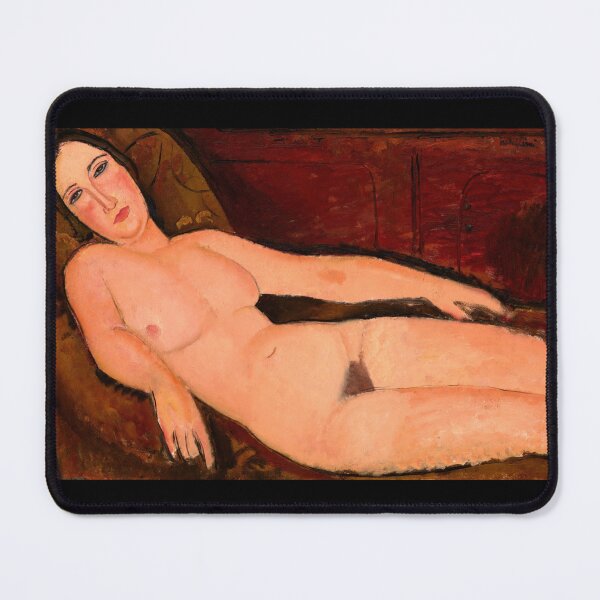 Item preview, Nude on a Divan by Amedeo Modigliani: École de Paris Fine Art Poster designed and sold by artofuniverse.