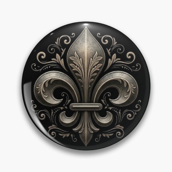 Item preview, Fleur De Lys Vintage Antique Retro French Heraldic Emblem designed and sold by ProjectNoah.