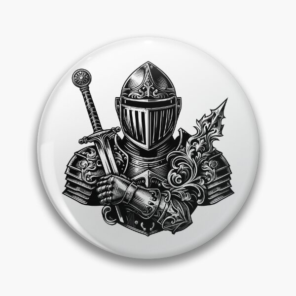 Item preview, Medieval Knight Armor Sword Mace Warrior Art designed and sold by DrawDrip.