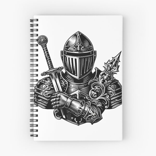 Item preview, Medieval Knight Armor Sword Mace Warrior Art designed and sold by DrawDrip.