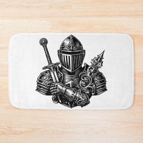 Item preview, Medieval Knight Armor Sword Mace Warrior Art designed and sold by DrawDrip.