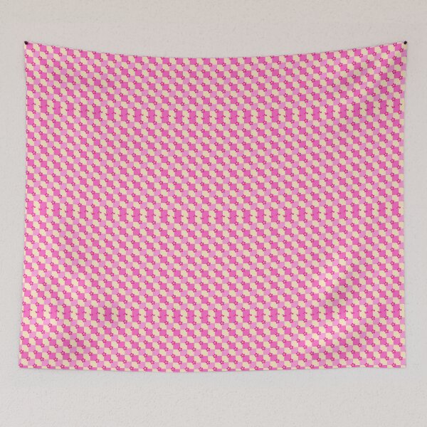 Item preview, Pink Pastel Squares with Pink Flowers designed and sold by joleyjl.