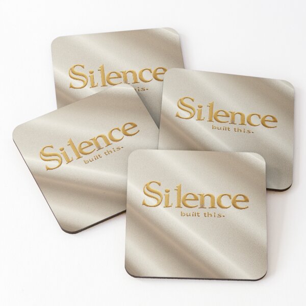 Item preview, Silence Built This – Minimal Motivational Typography Design designed and sold by NegarTv Designs.