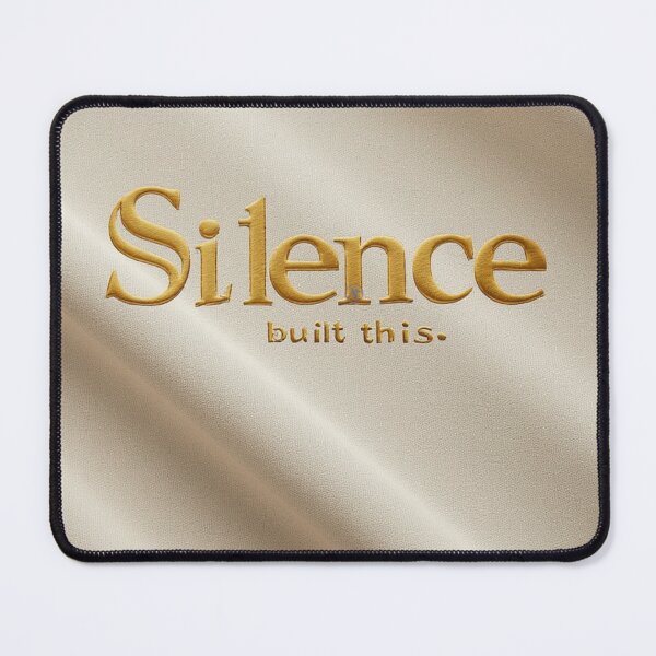 Item preview, Silence Built This – Minimal Motivational Typography Design designed and sold by NegarTv Designs.
