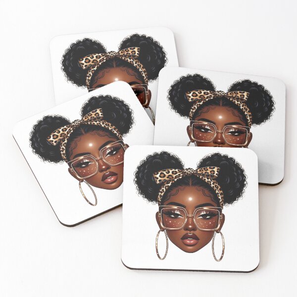Item preview, Melanin Queen Leopard Bow Glasses African American designed and sold by GrumpySableye.