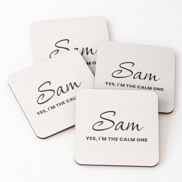 Item preview, Named Into It – ✨SAM✨ Calm by Default designed and sold by WheelieGdArt.