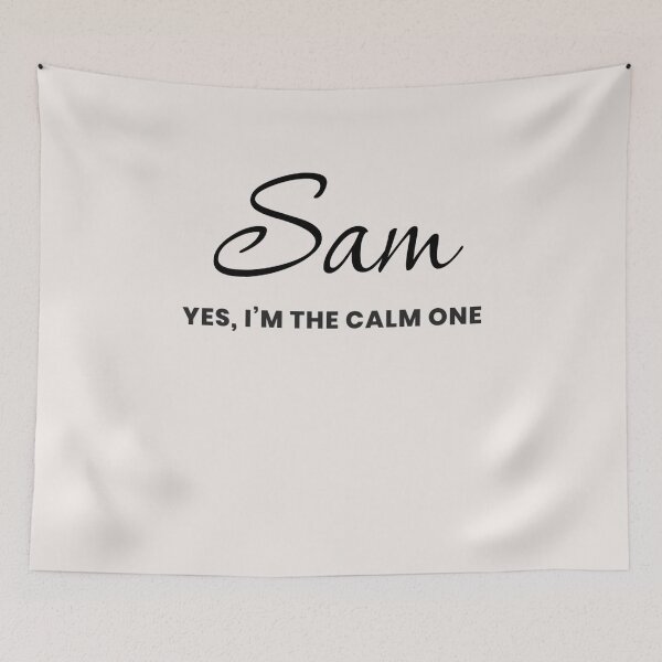 Item preview, Named Into It – ✨SAM✨ Calm by Default designed and sold by WheelieGdArt.