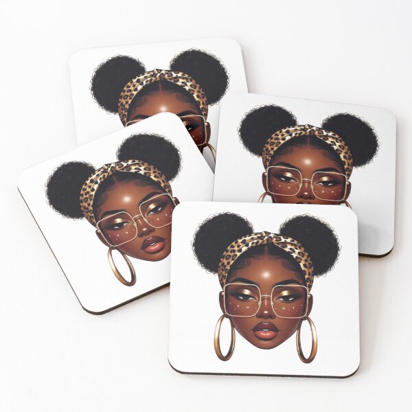 Item preview, Empowered Afro Puffs Leopard Headband Aesthetic designed and sold by GrumpySableye.