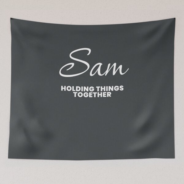 Item preview, Named Into It – ✨SAM✨ Holding It Together designed and sold by WheelieGdArt.