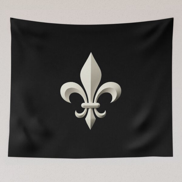 Item preview, Fleur De Lys High Contrast Bold French Heraldic Statement designed and sold by ProjectNoah.