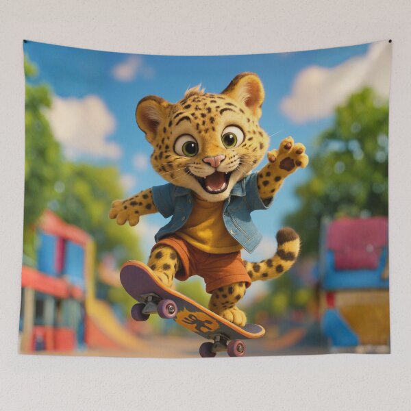 Item preview, Skater Leopard designed and sold by Sillytoe.