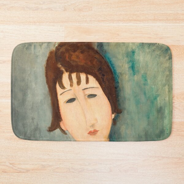 Item preview, A Woman by Amedeo Modigliani: Modernist Portrait Fine Art Print designed and sold by artofuniverse.