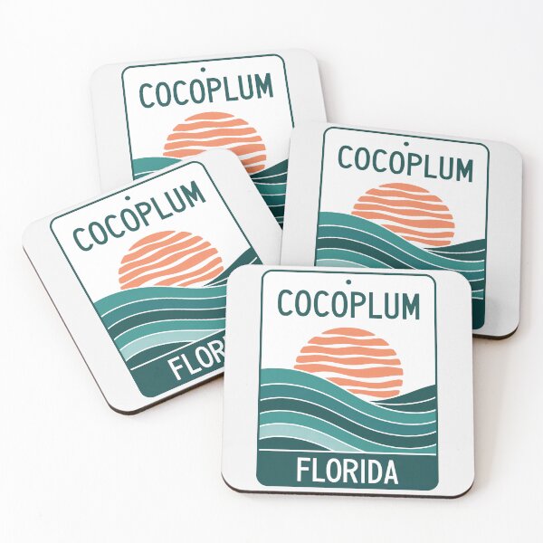 Item preview, Cocoplum Florida - Beach Sign designed and sold by TheOldMittenIllustrated.