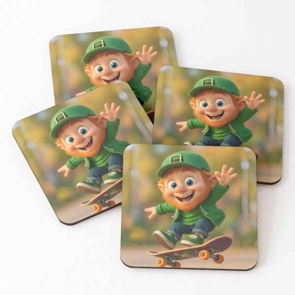 Item preview, Skater Leprechaun Boy designed and sold by Sillytoe.