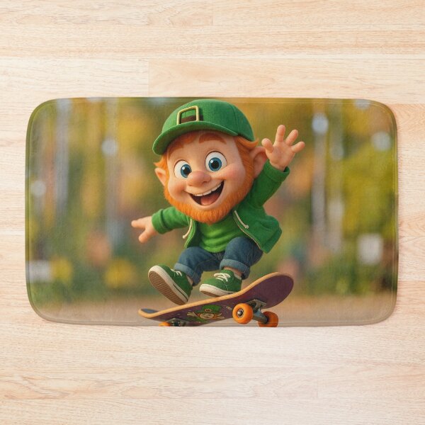 Item preview, Skater Leprechaun Boy designed and sold by Sillytoe.
