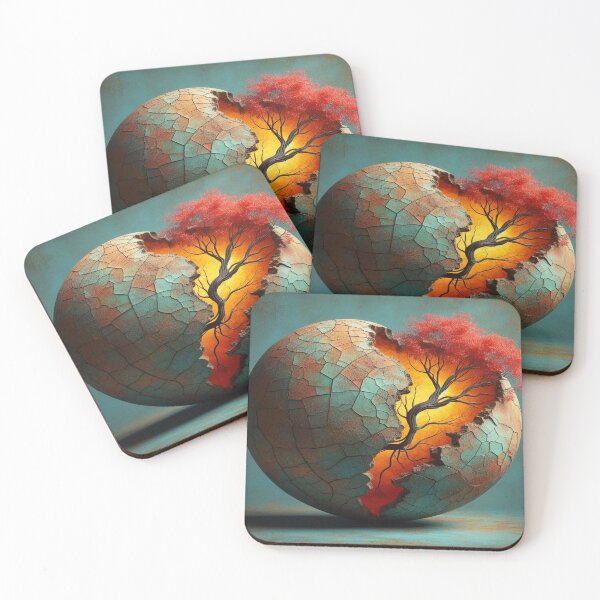 Item preview, The Great Divide – World Tree Surreal Art designed and sold by Okmanoo.