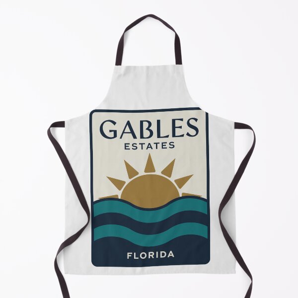 Item preview, Gables Estates Florida - Beach Sign designed and sold by TheOldMittenIllustrated.