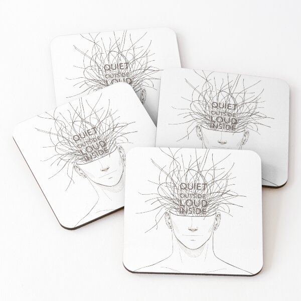 Item preview, Quiet Outside Loud Inside Overthinking Art designed and sold by Katzpy.