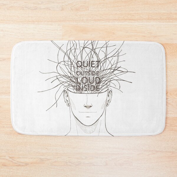 Item preview, Quiet Outside Loud Inside Overthinking Art designed and sold by Katzpy.